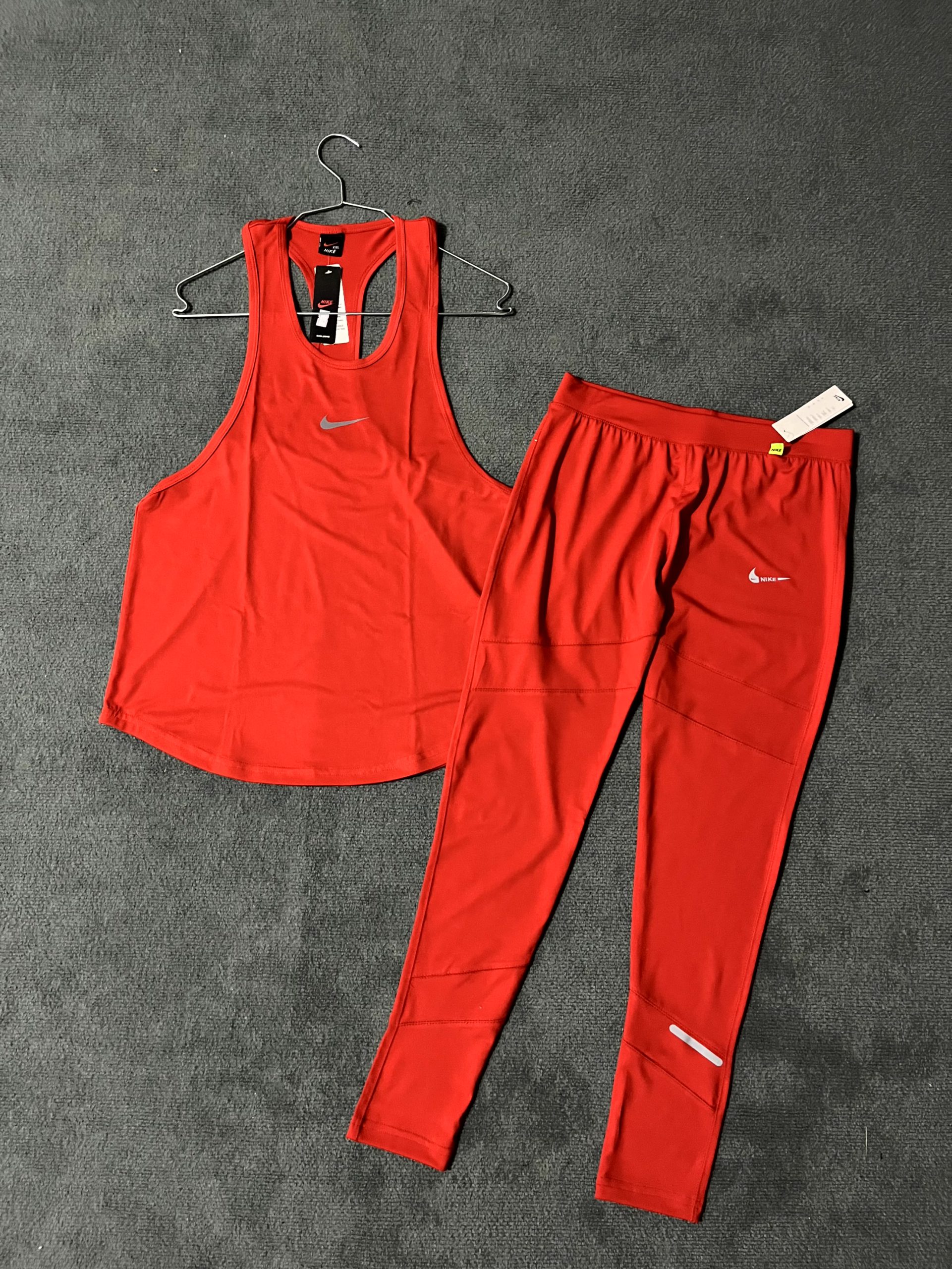 ست رکابی و لگ زنانه رنگ قرمز